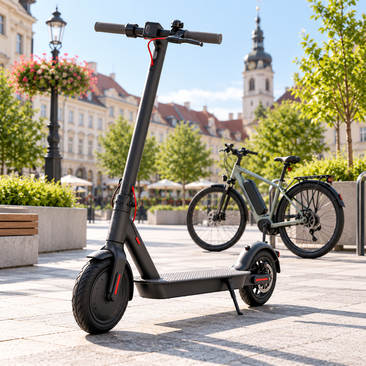 Mobilitate electrică Bau24 – trotinetă și bicicletă electrică în cadru urban