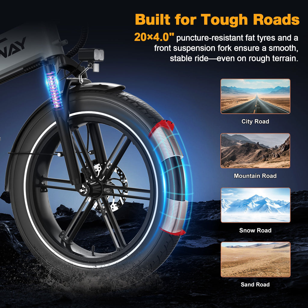 HITWAY BK10S Folding Electric Bike – imagine 5