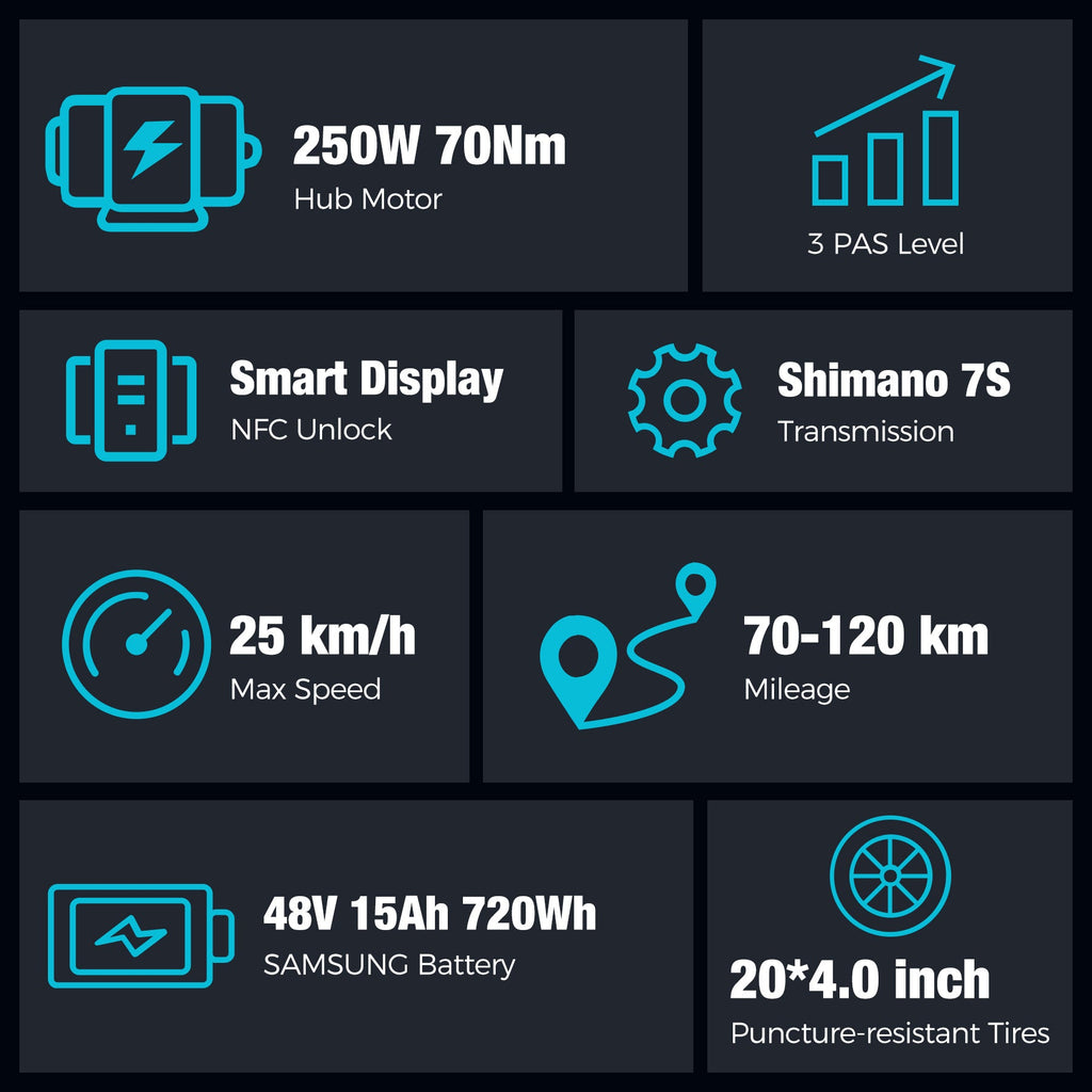 HITWAY BK10S PRO Folding Electric Bike – imagine 6