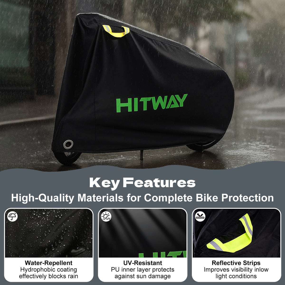 HITWAY All-weather Bike Cover – imagine 4