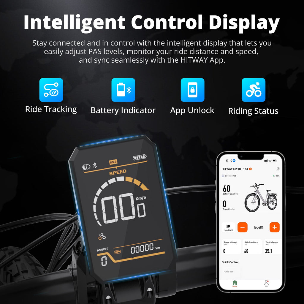 HITWAY BK18 Pro – detalii bicicletă electrică