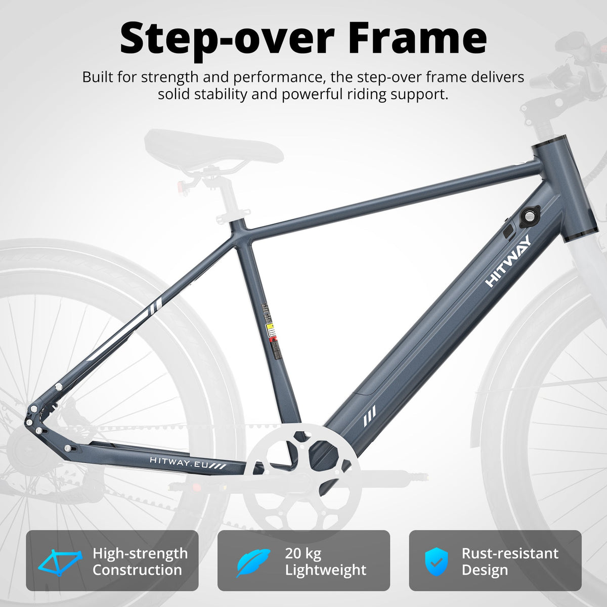 HITWAY BK19 Pro Belt Drive Electric Bike – imagine 2