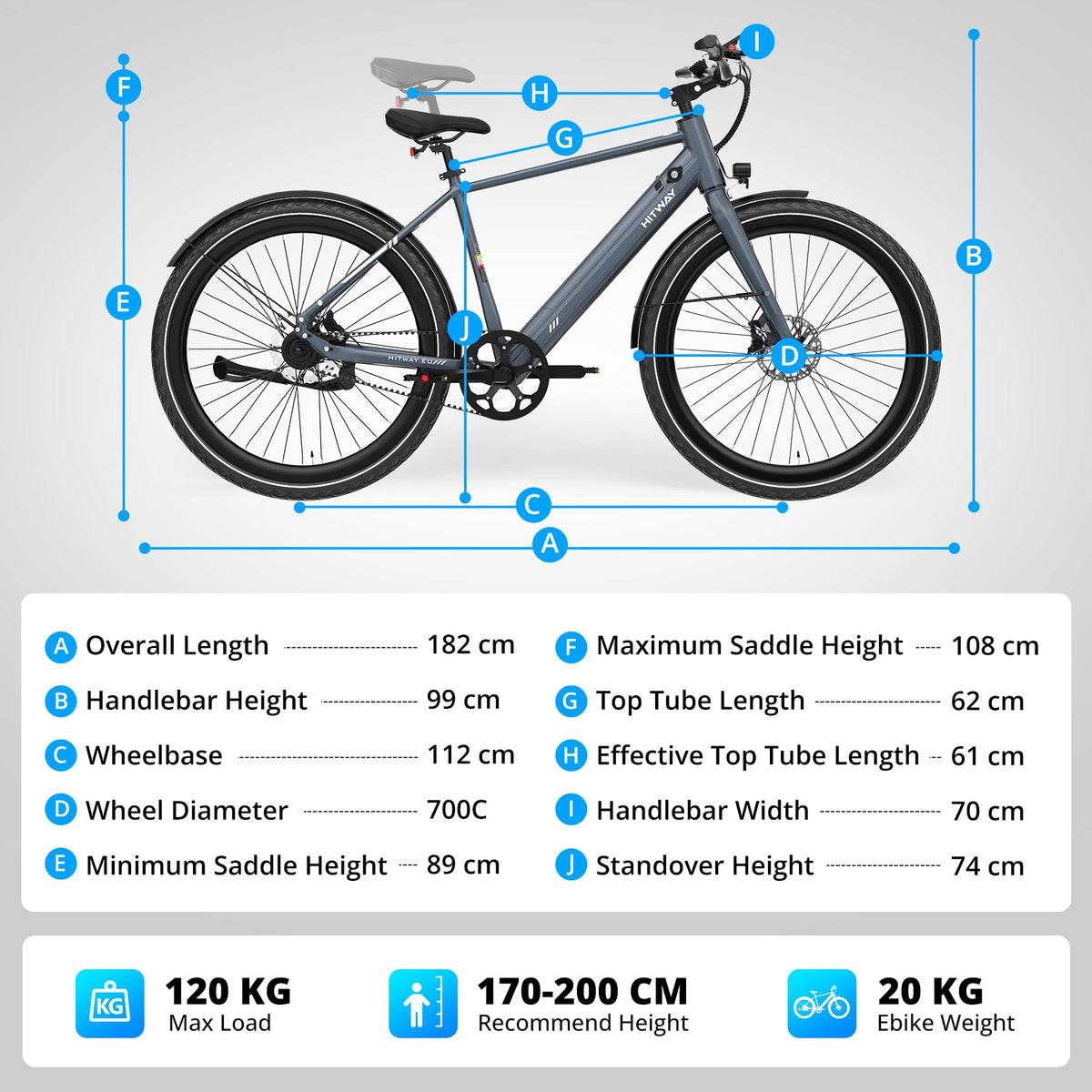 HITWAY BK19 Pro Belt Drive Electric Bike – imagine 6