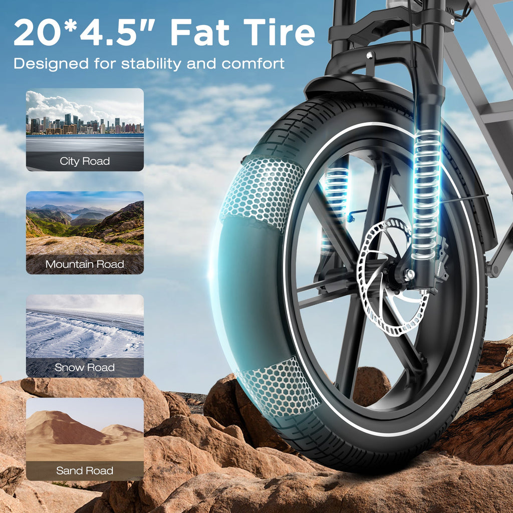HITWAY BK28 Fat Tyre Electric Bike – imagine 2