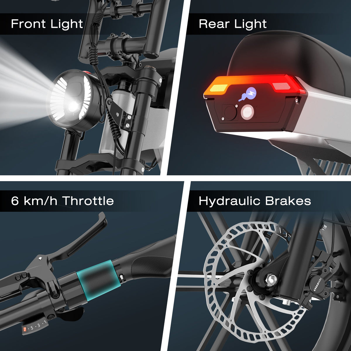 HITWAY BK28 Fat Tyre Electric Bike – imagine 6