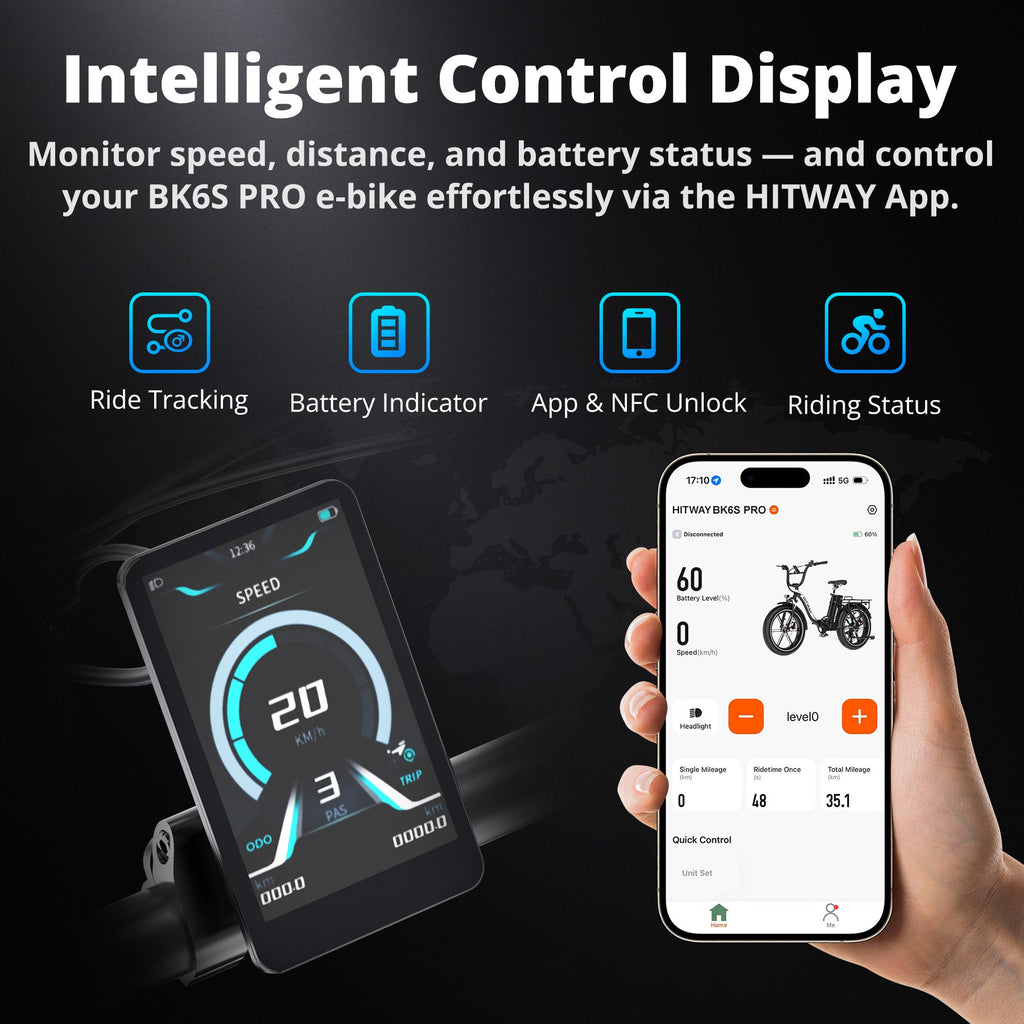 HITWAY BK6S Pro Folding Electric Bike – imagine 4