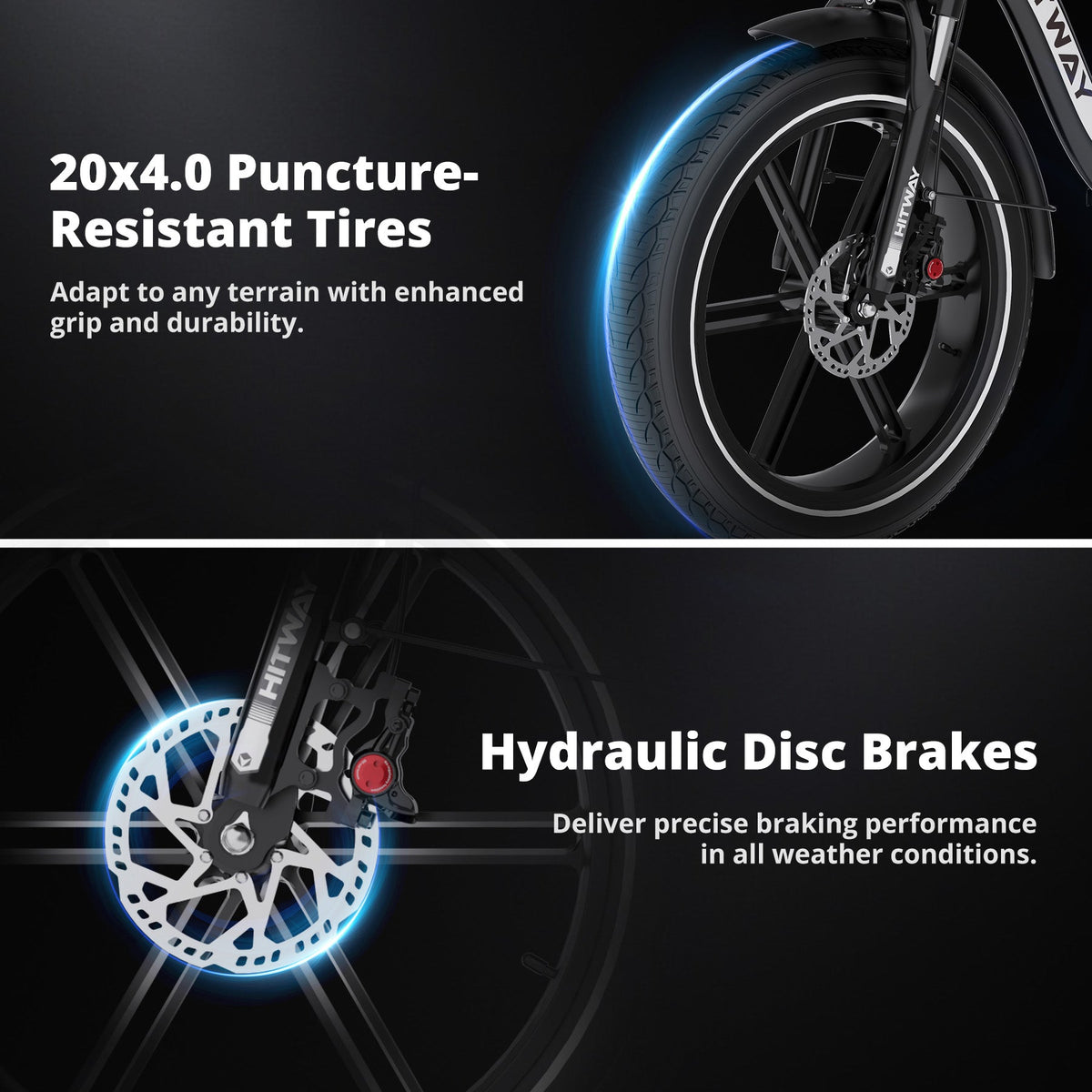 HITWAY BK6S Pro Folding Electric Bike – imagine 3