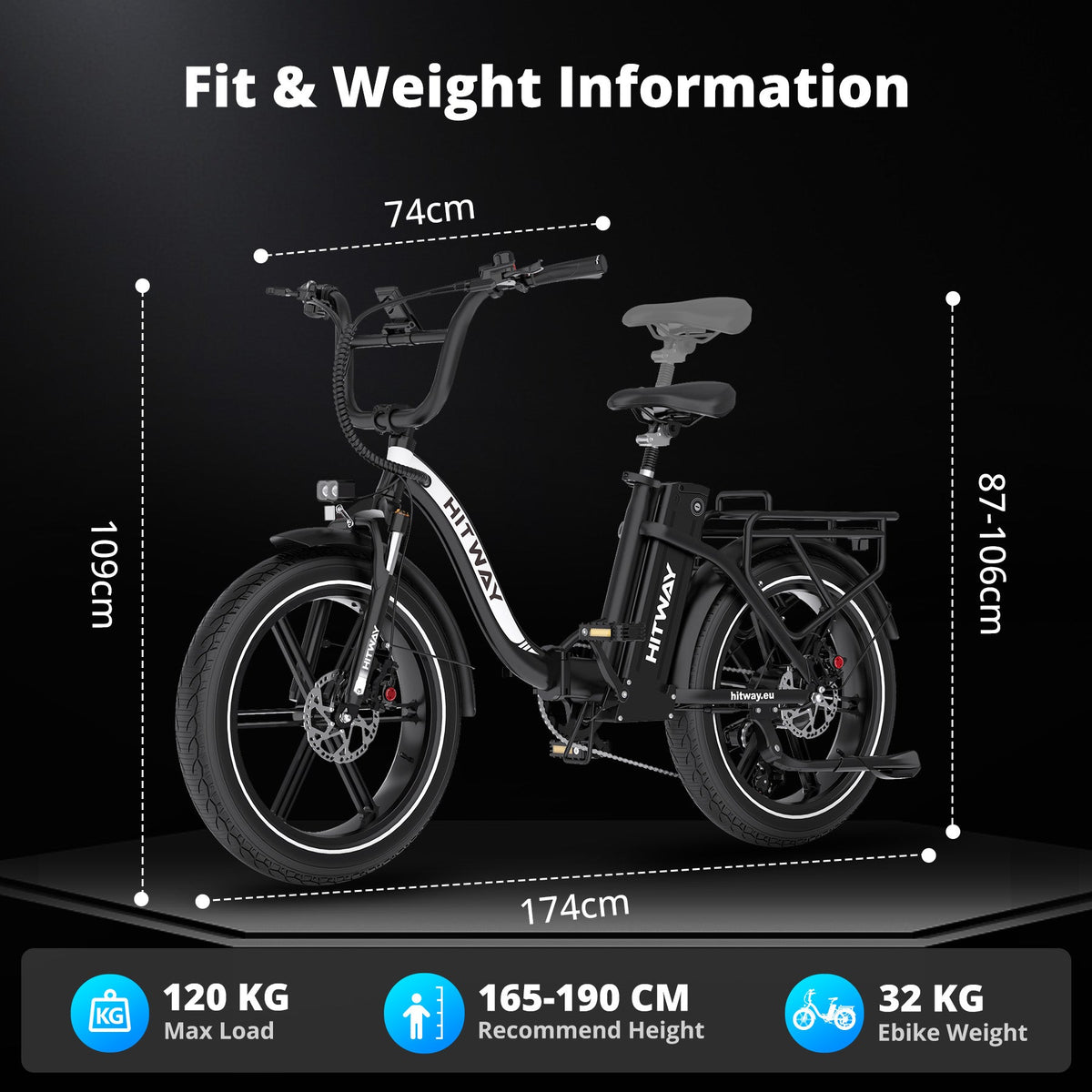 HITWAY BK6S Pro Folding Electric Bike – imagine 6