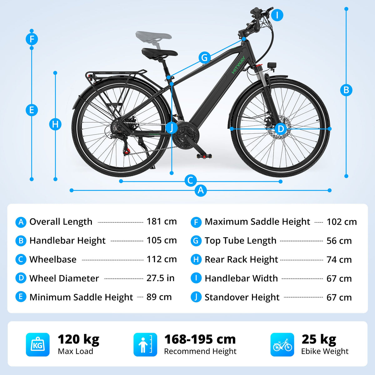 HITWAY BK7S Pro 27.5 inch Electric Bike – imagine 6