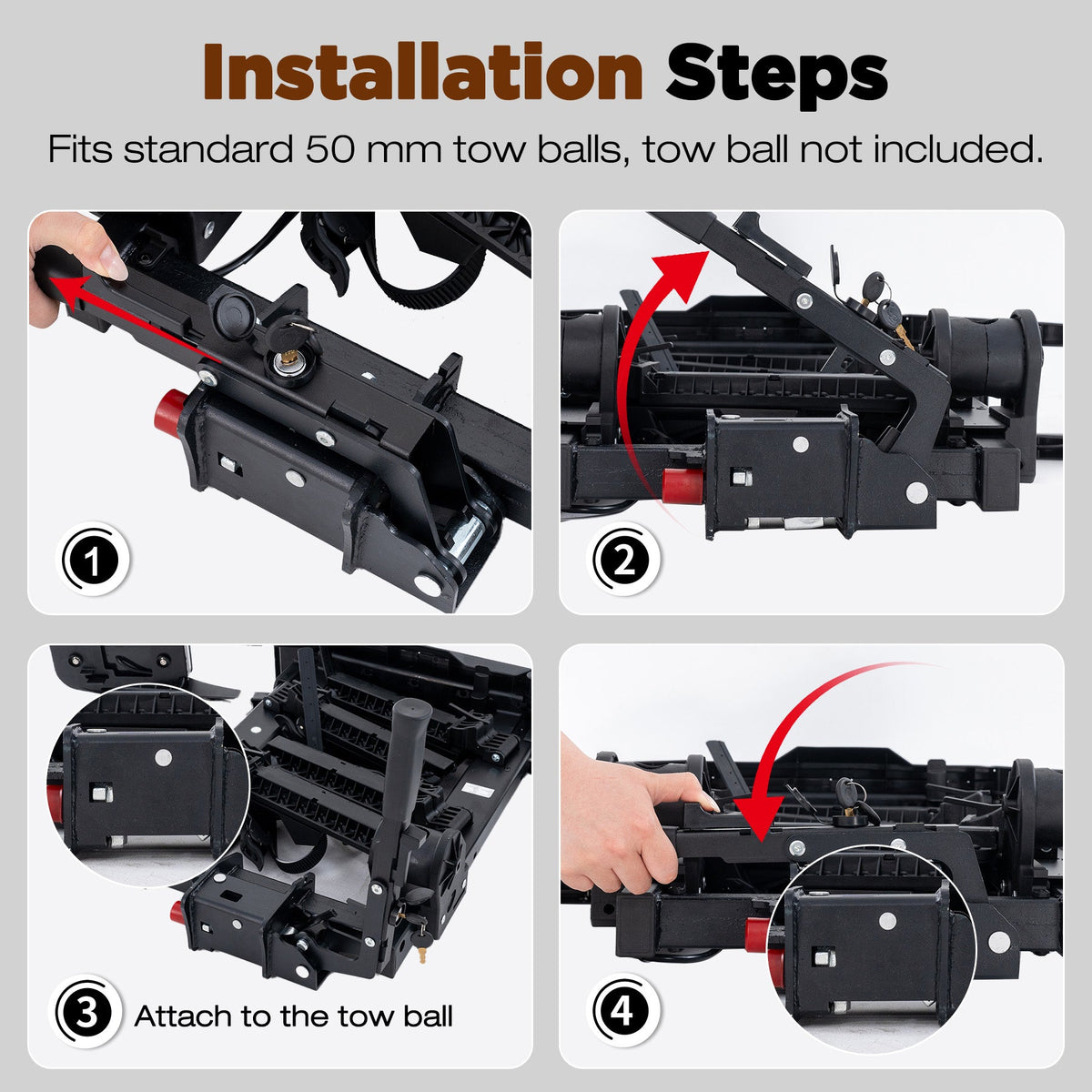 HITWAY Bike Carrier for 2 E-Bikes