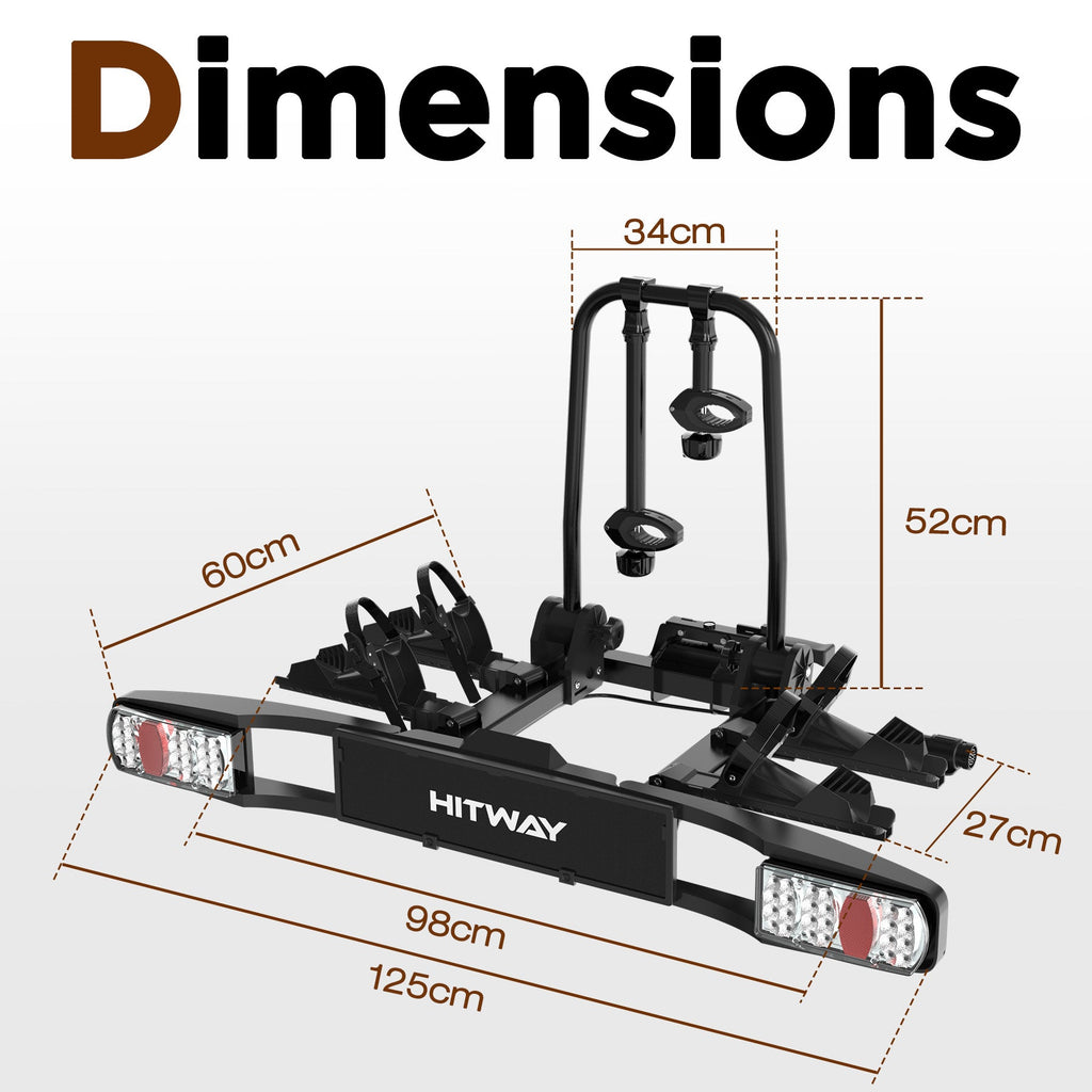 HITWAY Bike Carrier for 2 E-Bikes – imagine 5