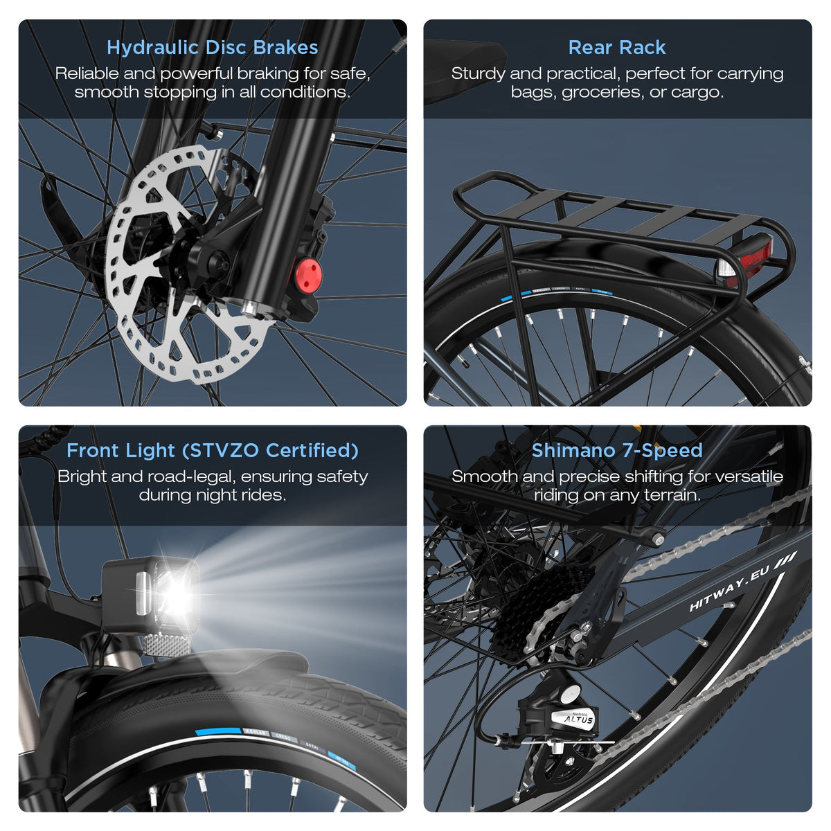 HITWAY BK33 Mid-Drive Electric Bike – imagine 6