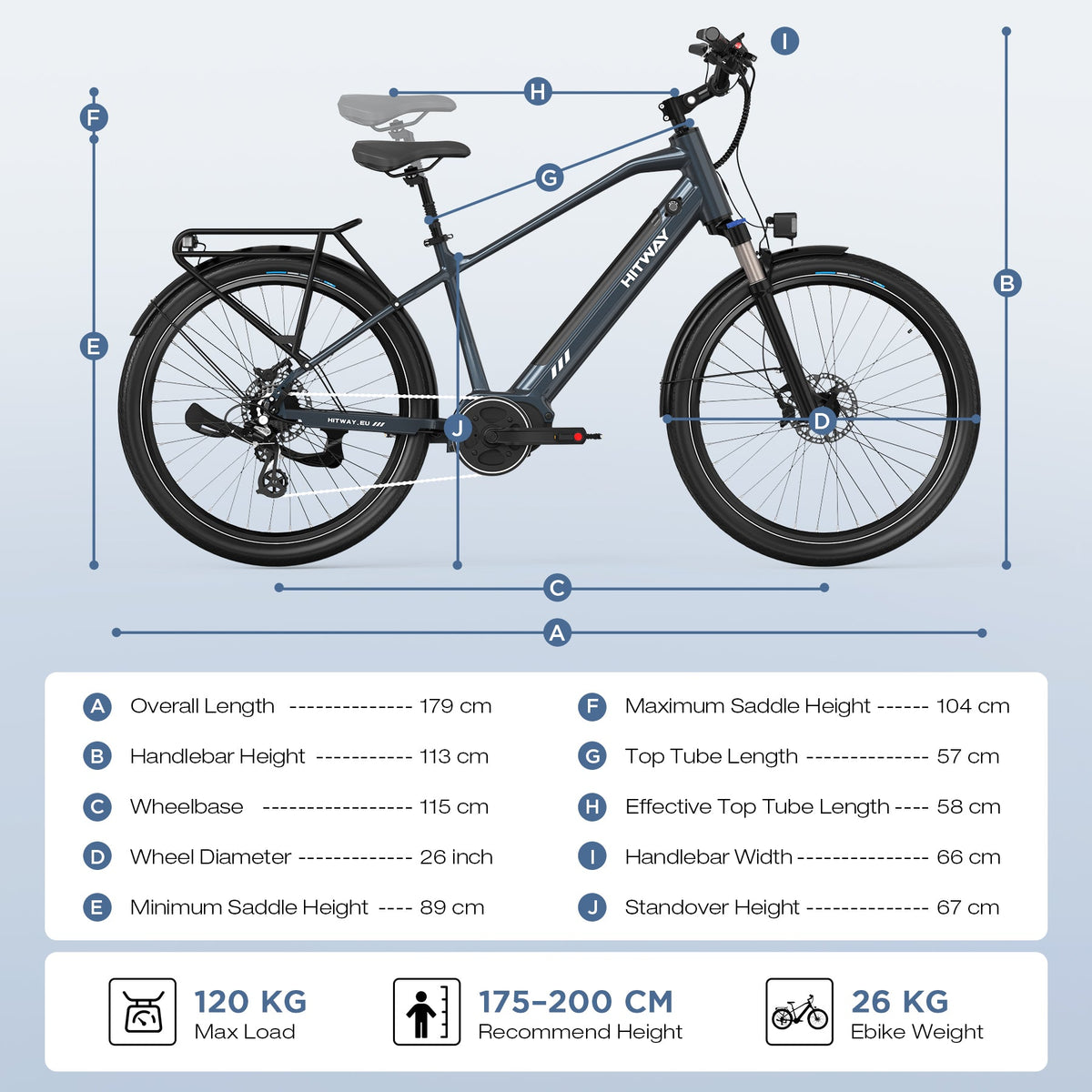 HITWAY BK33 Mid-Drive Electric Bike – imagine 7