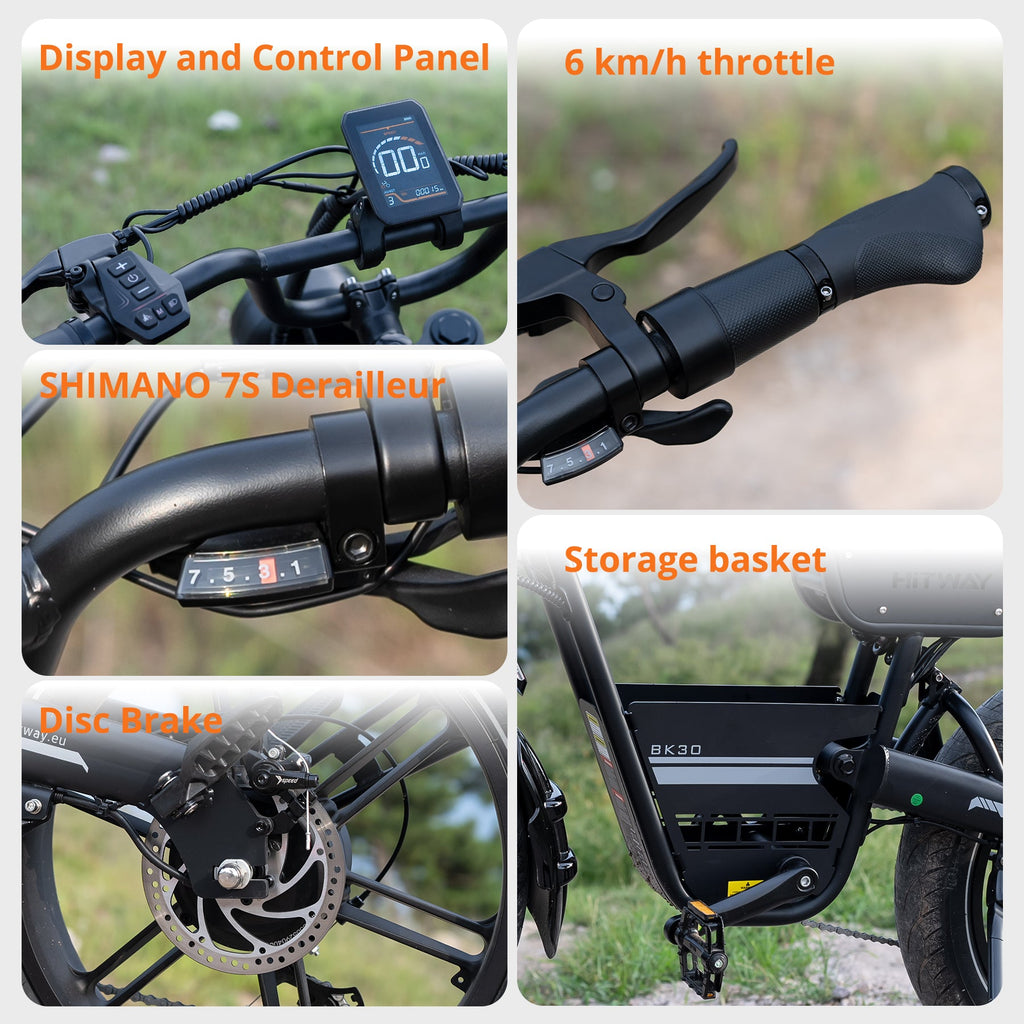 HITWAY BK30 Fat Tyre Electric Bike – imagine 5