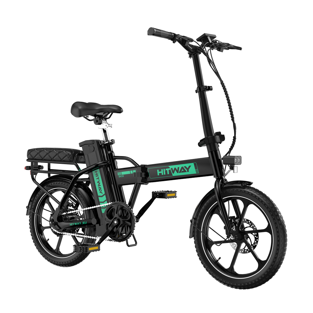 HITWAY BK5SL bicicletă electrică pliabilă neagră