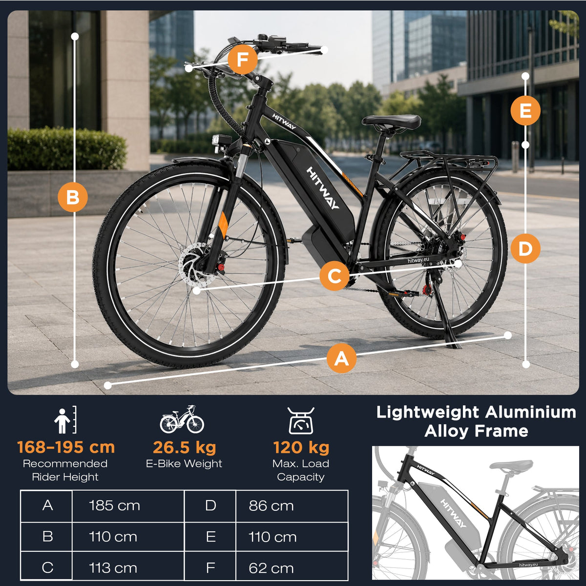 HITWAY BK27 Pro Electric Bike – imagine 7