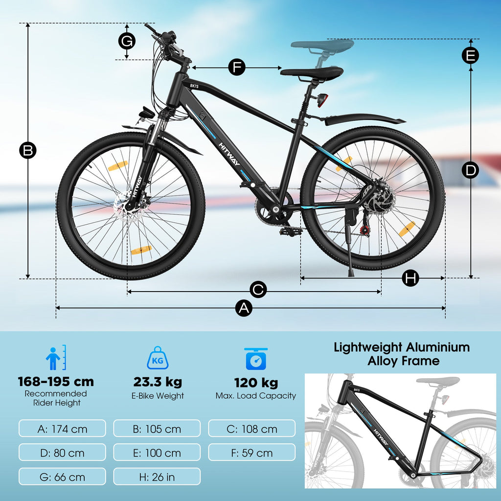 HITWAY BK7S Electric Bike – imagine 4