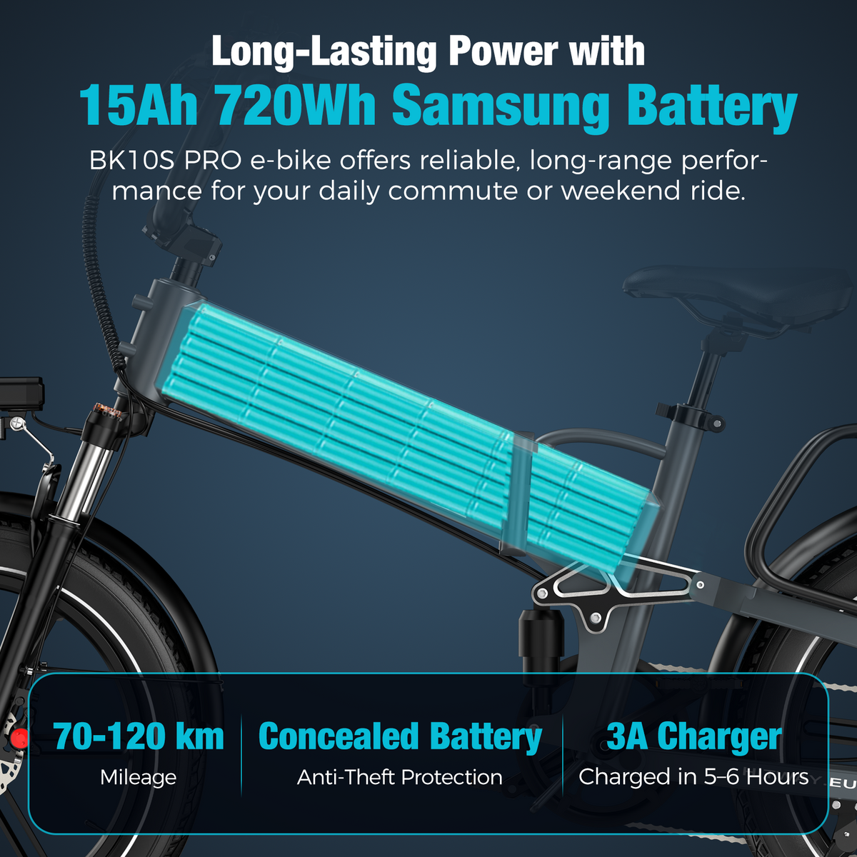 HITWAY BK10S PRO Folding Electric Bike – imagine 2